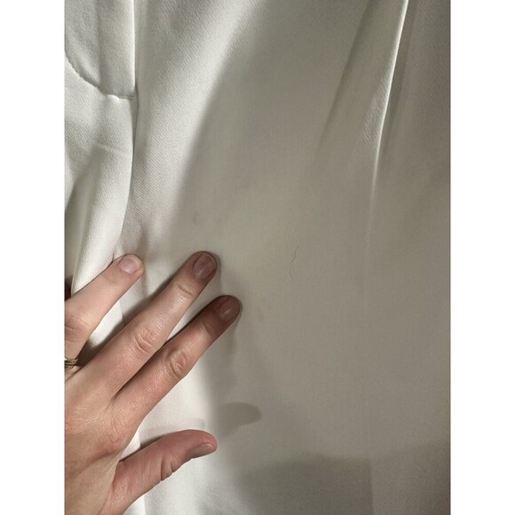 NWT White House Black Market Pleated Wide Leg Pants White Size 12 Regular - Picture 5 of 10